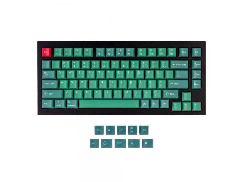 Капачки за механична клавиатура Keychron Forest 92-Keycap Set PBT Dye-Sub US Layout