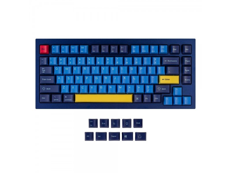 Капачки за механична клавиатура Keychron Beach 92-Keycap Set PBT Dye-Sub US Layout