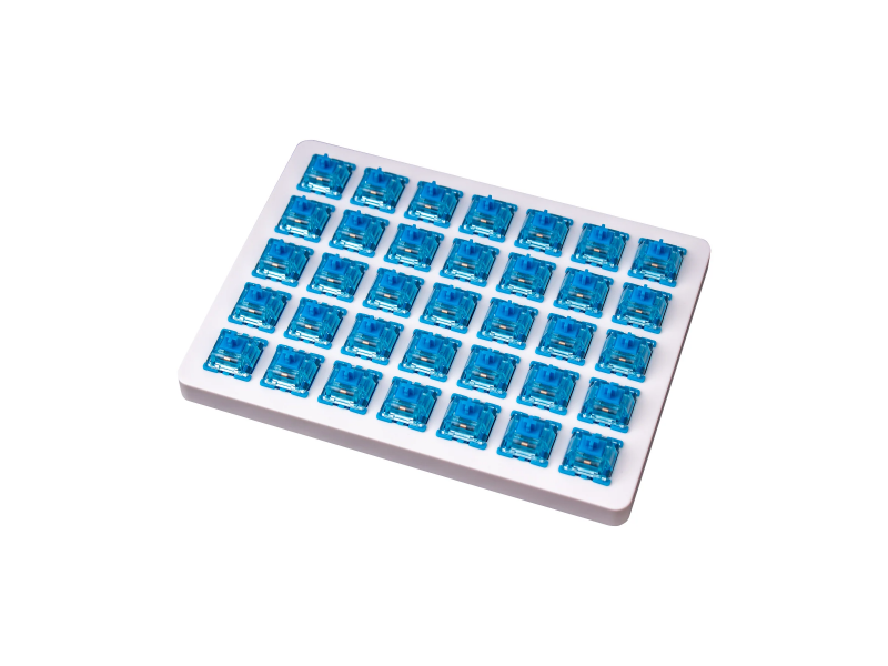 Суичове за механична клавиатура Keychron Gateron Phantom Blue Switch, Комплект 35 броя