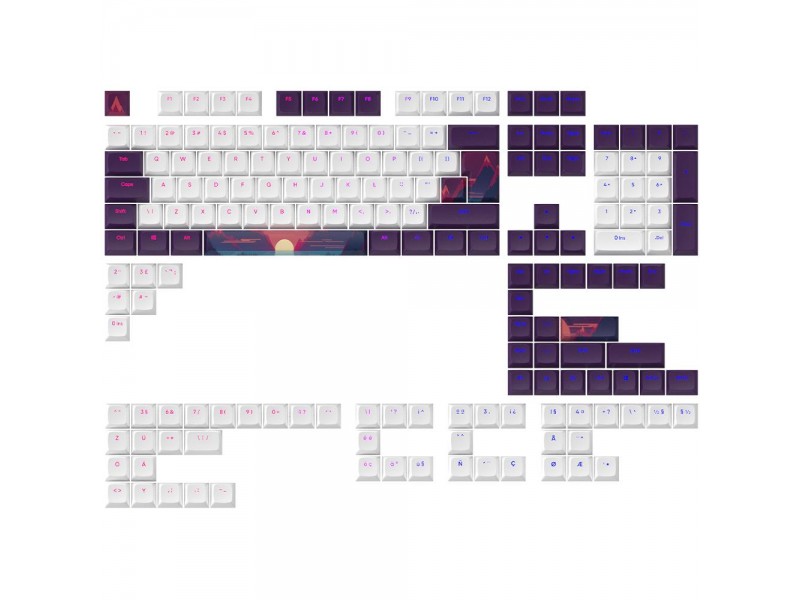 Капачки за механична клавиатура Dark Project - Sunrise PBT - ANSI & ISO
