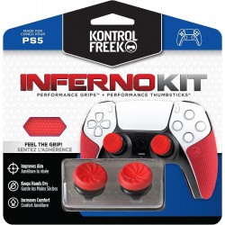 Аксесоар Kontrolfreek Performance Inferno Kit PS5 с включени сменяеми бутони и грипове за DualSense Аксесоар Kontrolfreek Performance Inferno Kit PS5 с включени сменяеми бутони и грипове за DualSense