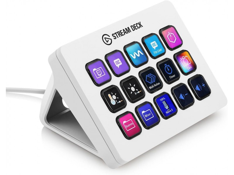 Контролер Elgato Stream Deck MK.2 - 15 Customizable LCD Keys White