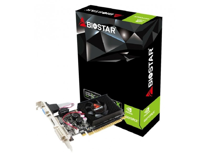 Видео карта BIOSTAR GeForce GT 610, 2GB, SDDR3, 64 bit, DVI-I, D-Sub, HDMI