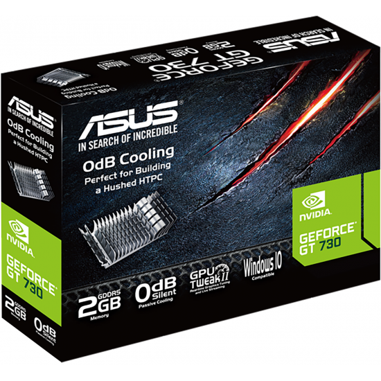 Видео карта ASUS GeForce GT 730 2GB GDDR5, Low Profile