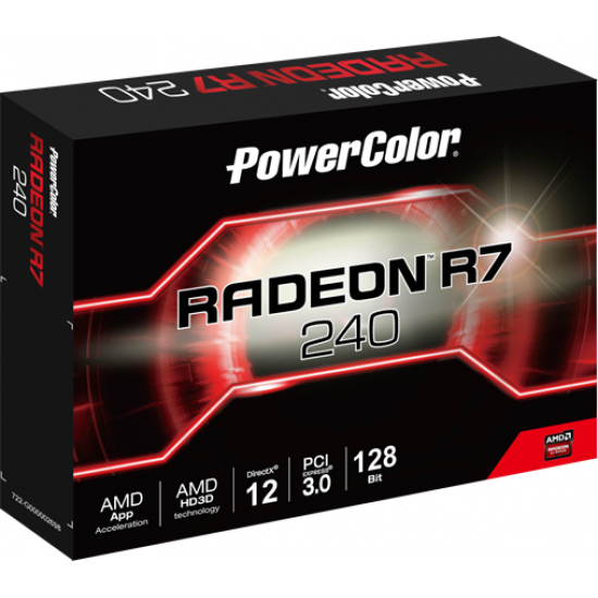 Видеокарта PowerColor AMD Radeon R7 240 4GB 128BIT GDDR5