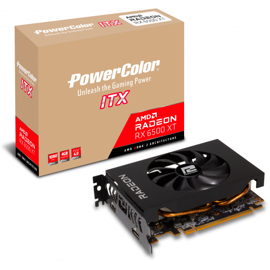 Видеокарта PowerColor AMD Radeon RX 6500 XT ITX 4GB GDDR6