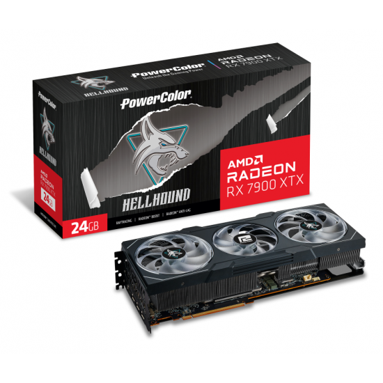 Видео карта Powercolor AMD RADEON HELLHOUND RX 7900 XTX OC 24GB GDDR6