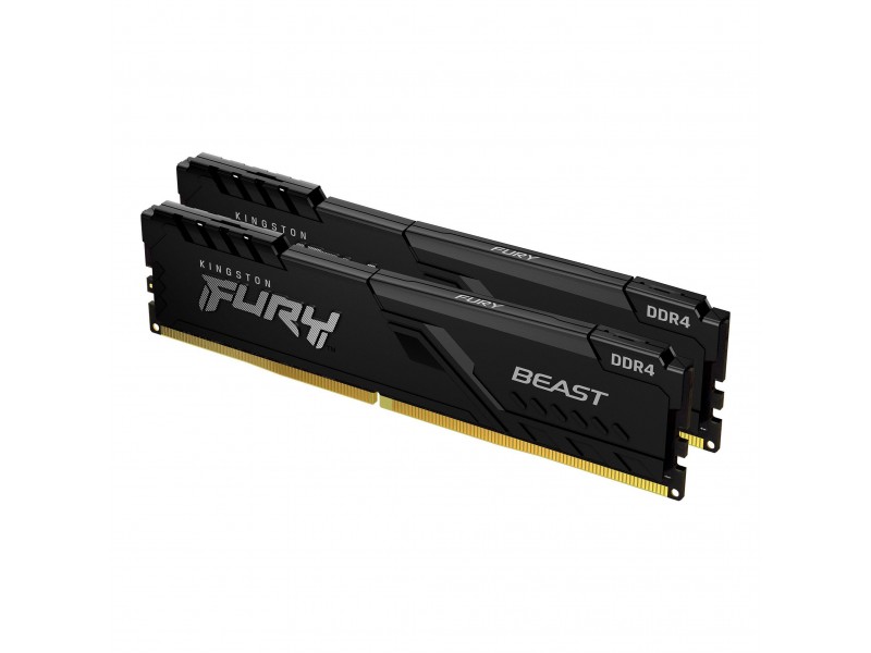 Памет Kingston FURY Beast Black 16GB(2x8GB) DDR4 PC4-25600 3200MHz CL16 KF432C16BBK2/16