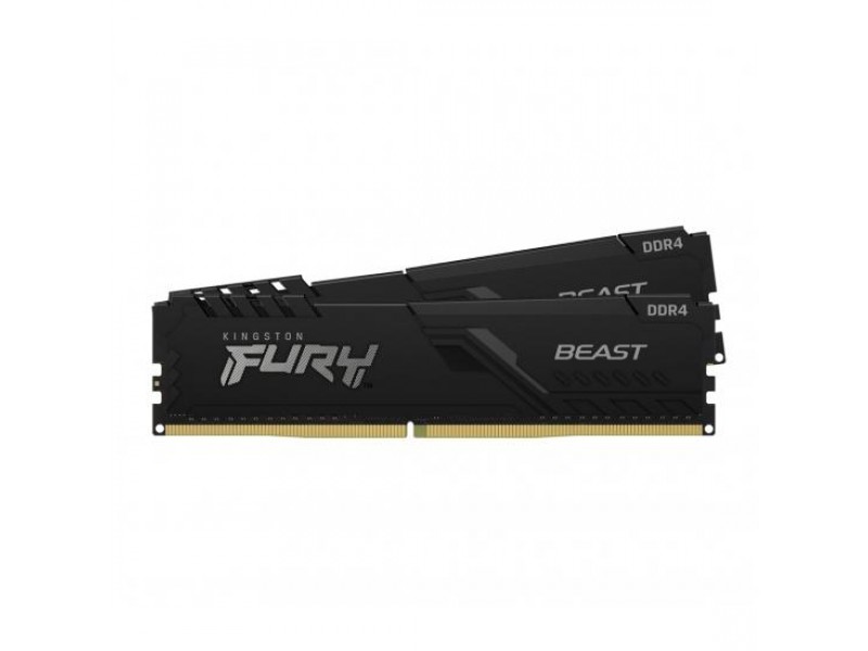 Памет Kingston FURY Beast Black 64GB(2x32GB) DDR4 PC4-25600 3200MHz CL16 KF432C16BBK2/64