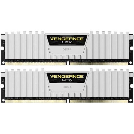 Памет Corsair Vengeance LPX White, 32GB(2x16GB), DDR4, PC4-25600 3200MHz, CL16, CMK32GX4M2E3200C16W
