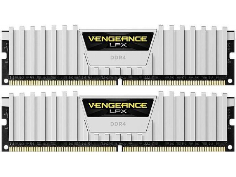 Памет Corsair Vengeance LPX White, 32GB(2x16GB), DDR4, PC4-25600 3200MHz, CL16, CMK32GX4M2E3200C16W