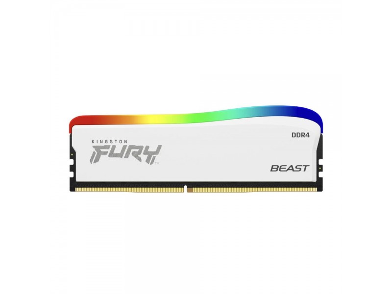 Памет Kingston FURY Beast White RGB 8GB DDR4 PC4-28800 3600MHz CL17 KF436C17BWA/8