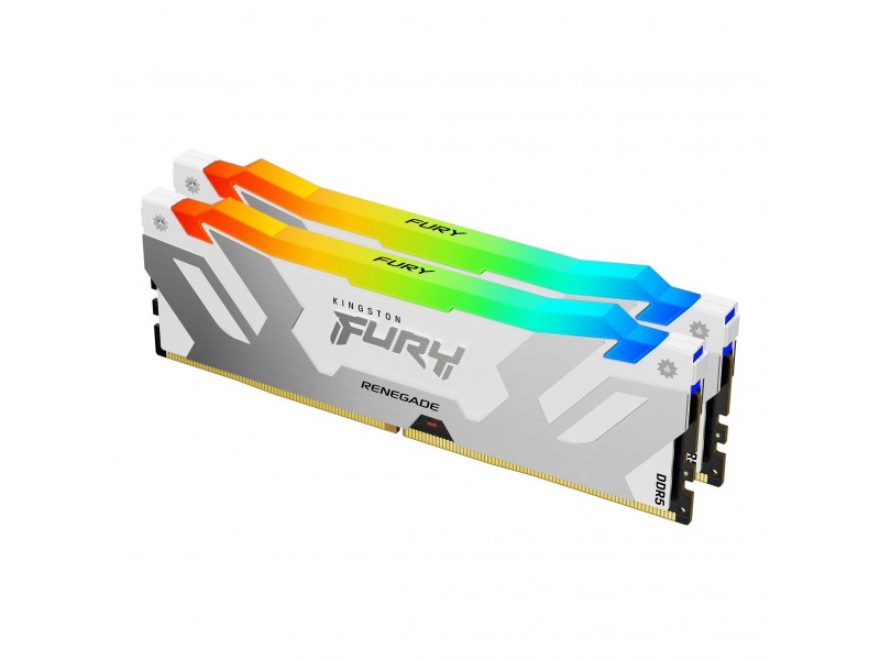 Памет Kingston Fury Renegade White RGB 32GB(2x16GB) DDR5 6800MHz CL36 KF568C36RWAK2-32