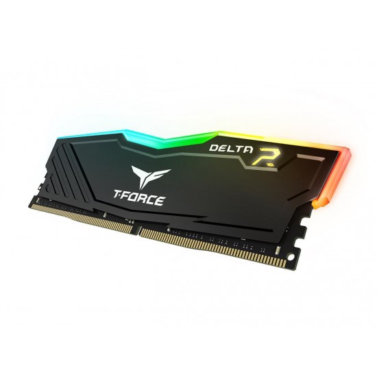 Памет Team Group T-Force Delta RGB Black DDR4 - 16GB (2x8GB) 3200MHz CL16-20-20-40 1.35V