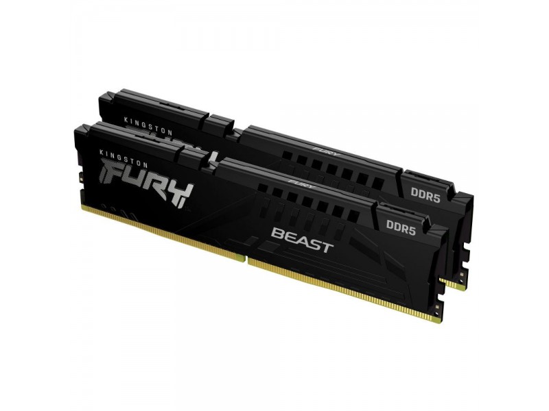 Памет Kingston FURY Beast Black 64GB(2x32GB) DDR5 5600MHz CL36 KF556C36BBEK2-64