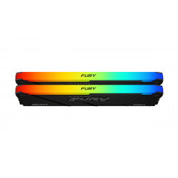 Памет Kingston FURY Beast Black RGB 32GB(2x16GB) DDR4 3200MHz CL16 2Rx8 KF432C16BB12AK2/32
