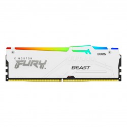 Памет Kingston FURY Beast White RGB 32GB(2x16GB) DDR5 5200MHz CL36 AMD EXPO, KF552C36BWEAK2-32 Памет Kingston FURY Beast White RGB 32GB(2x16GB) DDR5 5200MHz CL36 AMD EXPO, KF552C36BWEAK2-32
