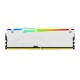 Памет Kingston FURY Beast White RGB 32GB(2x16GB) DDR5 5200MHz CL36 AMD EXPO, KF552C36BWEAK2-32