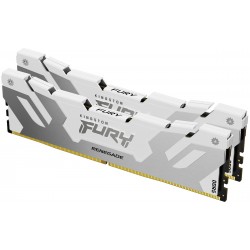 Памет Kingston Fury Renegade White 32GB(2x16GB) DDR5 7200MHz CL38 KF572C38RWK2-32, XMP