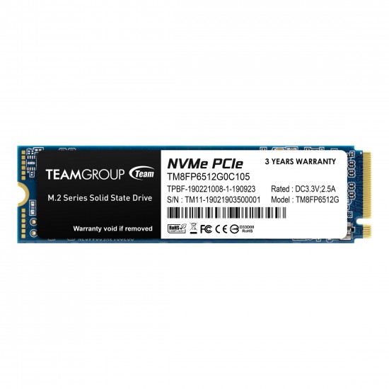 SSD Team Group MP33, M.2 2280 512GB PCI-e 3.0 x4 NVMe