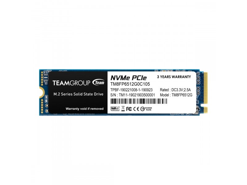 SSD Team Group MP33, M.2 2280 512GB PCI-e 3.0 x4 NVMe
