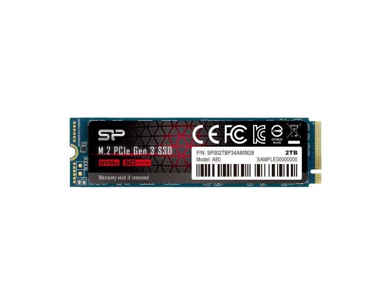 SSD Silicon Power P34A80, M.2-2280, PCIe NVMe, 2TB