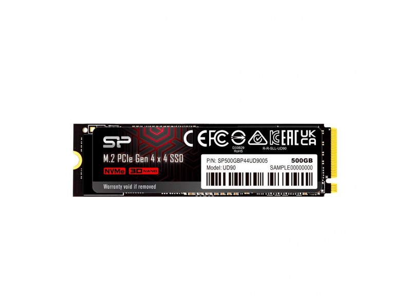 SSD Silicon Power UD90, M.2-2280, PCIe, Gen 4x4 NVMe, 500GB