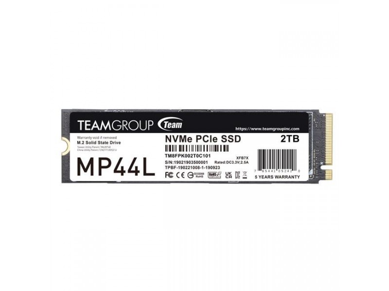 SSD Team Group MP44L, M.2 2280 NVMe, 500GB, PCI-e 4.0 x4