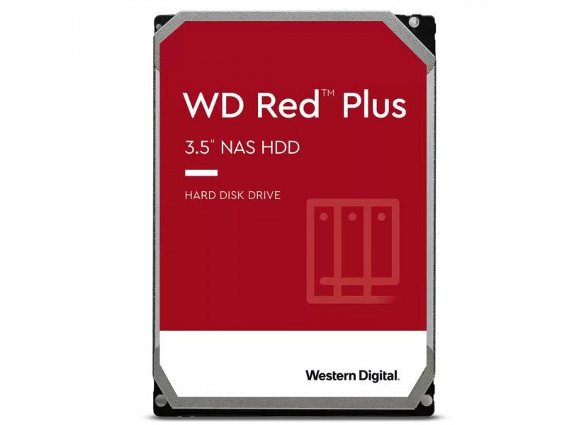 Хард диск WD Red Plus, 10TB, 256MB Cache, SATA3 6Gb/s