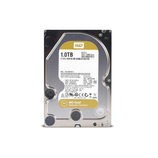 Хард диск WD Gold, 1TB, 7200rpm, 128MB, SATA 3, WD1005FBYZ