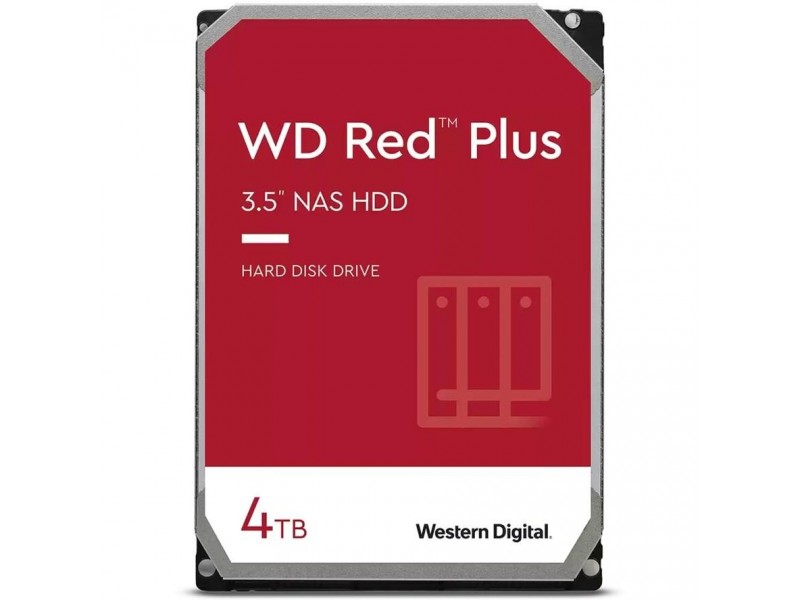 Хард диск WD Red Plus, 4TB NAS, 3.5