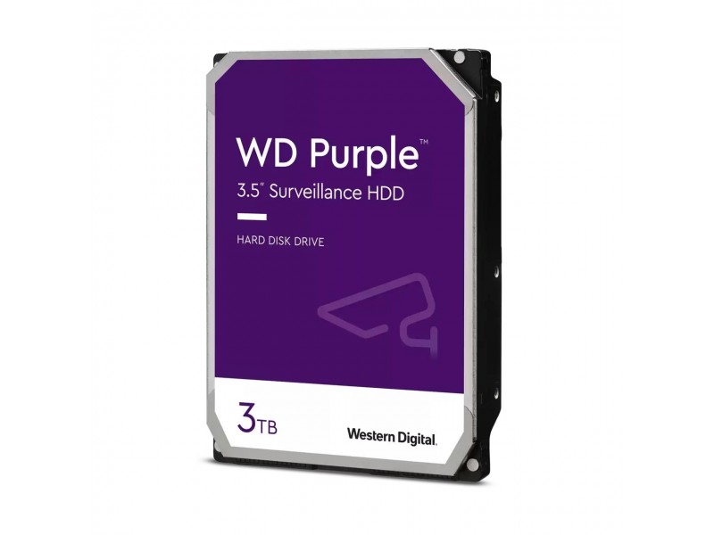 Хард диск WD Purple, 3TB, 5400rpm, 256MB, SATA 3, WD33PURZ