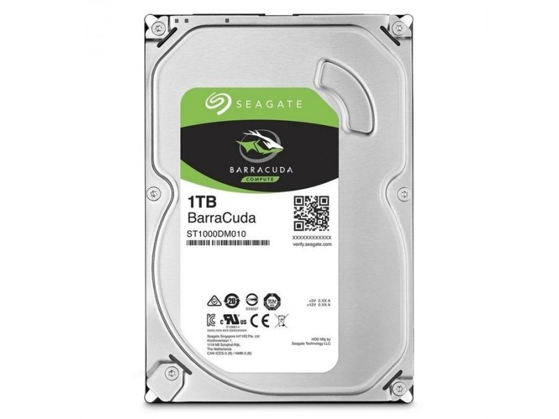 Хард диск SEAGATE BarraCuda, 1TB, 256MB, 7200 rpm,  SATA 3, ST1000DM014