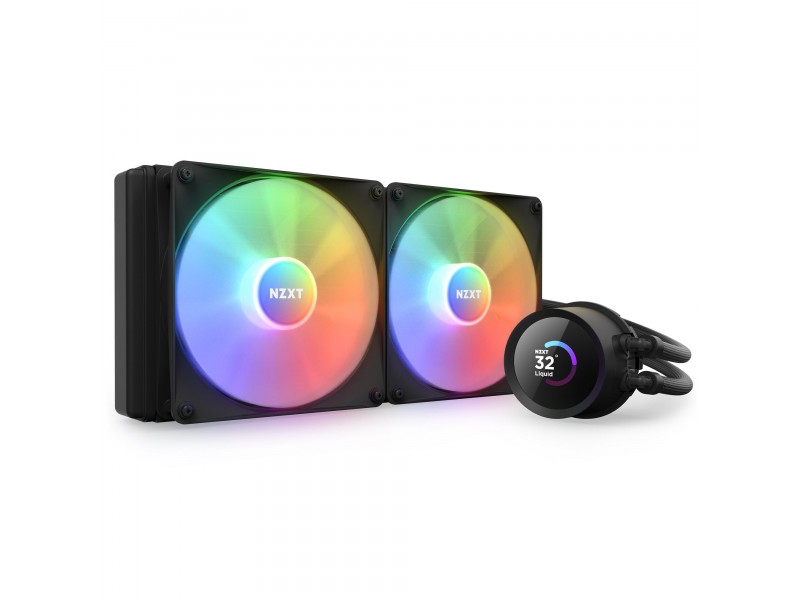 Охладител за процесор NZXT Kraken 280 RGB Black, LCD Display