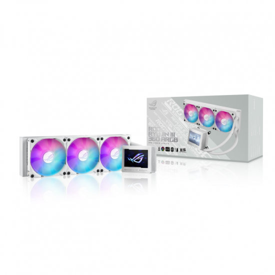 Охладител за процесор ASUS ROG RYUJIN III 360 ARGB WHITE, 3.5
