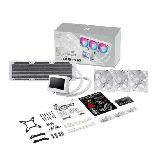 Охладител за процесор ASUS ROG RYUJIN III 360 ARGB WHITE, 3.5