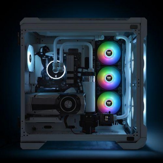 Вентилатори Thermaltake Pure Duo 12 ARGB Sync Radiator 2-Fan Компелкт Черно
