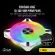 Вентилатори Corsair iCUE QL140 RGB PWM, 2 Fan комплект, Включен контролер Lightning Node CORE, Бял
