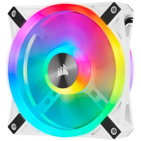 Вентилатор Corsair QL120 White, RGB, PWM, 120mm