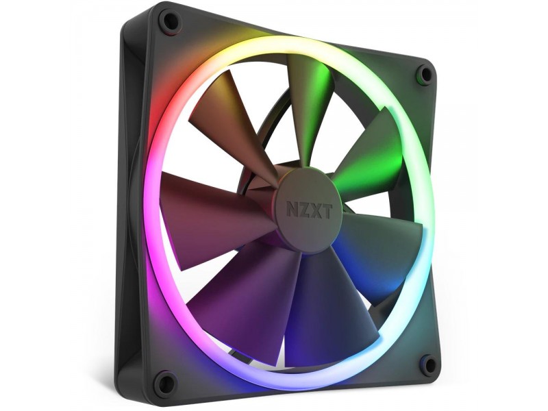 Вентилатор NZXT F140 RGB Черен