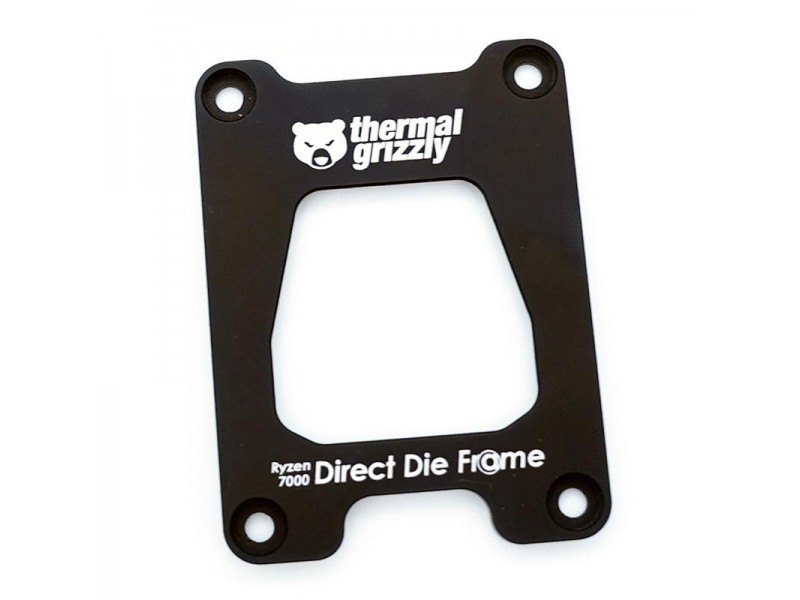 Монтажна рамка Thermal Grizzly Ryzen 7000 Direct Die Frame, Алуминий, Черен