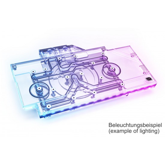 Воден блок за видео карта Alphacool Eisblock Aurora Acryl GPX-N RTX 3090/3080 ROG Strix with Backplate