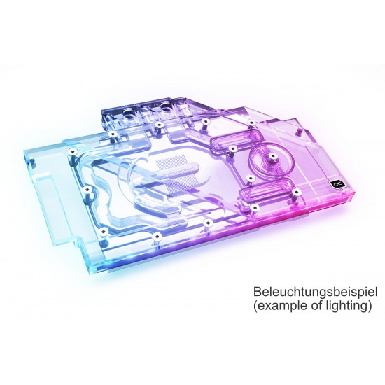Воден блок за видео карта Alphacool Eisblock Aurora Acryl GPX-N RTX 3090/3080 TUF with Backplate