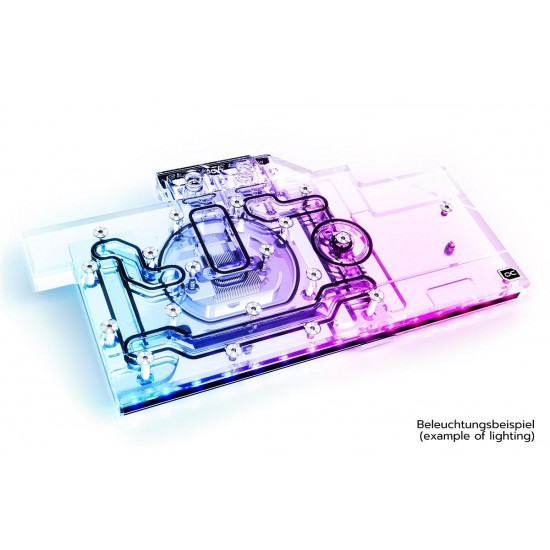 Воден блок за видео карта Alphacool Eisblock Aurora Acryl GPX-N RTX 3080/3090 Aorus Master/Xtreme with Backplate