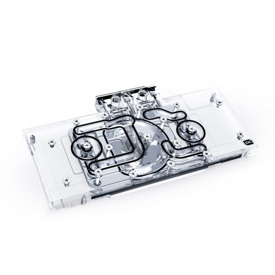 Воден блок за видео карта Alphacool Eisblock Aurora Acryl GPX-A Radeon RX 6700XT Reference with Backplate