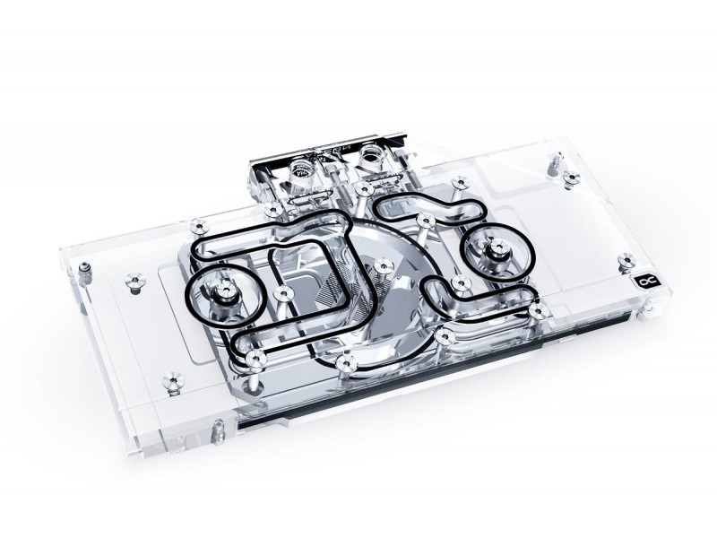 Воден блок за видео карта Alphacool Eisblock Aurora Acryl GPX-A Radeon RX 6700XT Reference with Backplate