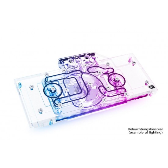 Воден блок за видео карта Alphacool Eisblock Aurora Acryl GPX-A Radeon RX 6700XT Reference with Backplate