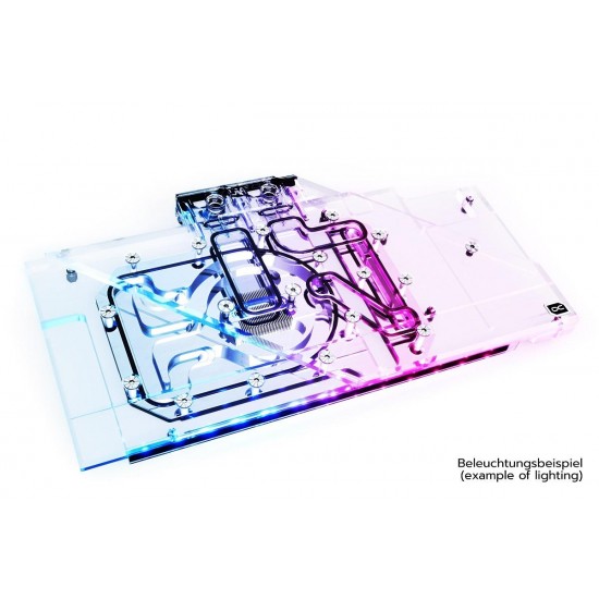 Воден блок за видео карта Alphacool Eisblock Aurora Acryl GPX-A Radeon RX 6800/6800XT Strix/TUF with Backplate