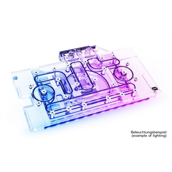 Воден блок за видео карта Alphacool Eisblock Aurora Acryl GPX-N RTX 3070 TUF/DUAL with Backplate