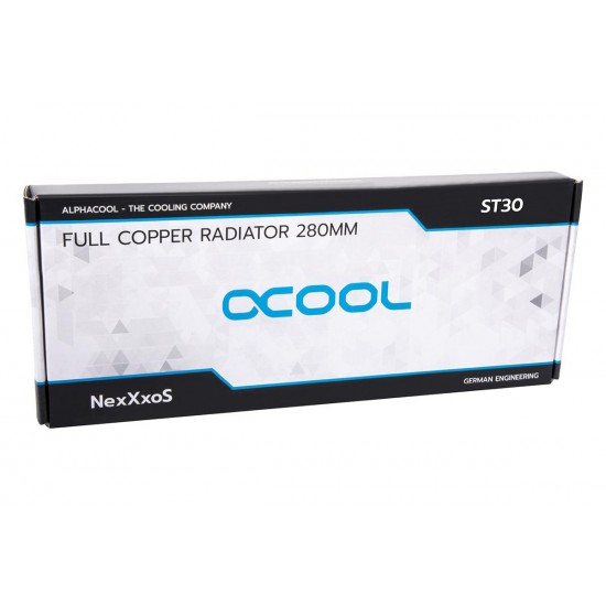 Радиатор Alphacool NexXxoS ST30 Full Copper 280mm Radiator V.2, White Special Edition